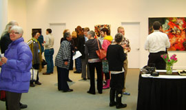People enjoying the Art of Trustman Gallery