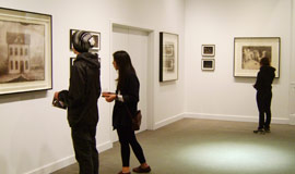 People enjoying the Art of Trustman Gallery