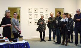 People enjoying the Art of Trustman Gallery